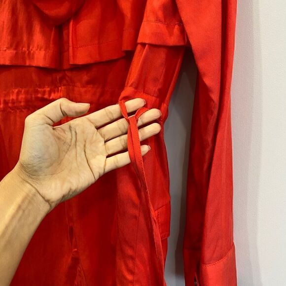 BCBGrneration Orange Hooded Coat - Picture 8 of 11